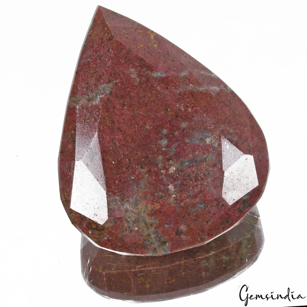 1520 Ct Natural Untreated Red Blue Ruby Kyanite Pear Faceted Huge Size Loose Gem