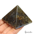 590 Ct Natural Untreated Labradorite Pyramid Positive Energy Healing Crystal Gem