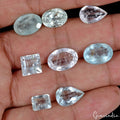 Aquamarine Lot, Loose Gemstone, Untreated, Blue — 8 Pieces, 8mm to 13mm, 30.90 Ct, Brazil