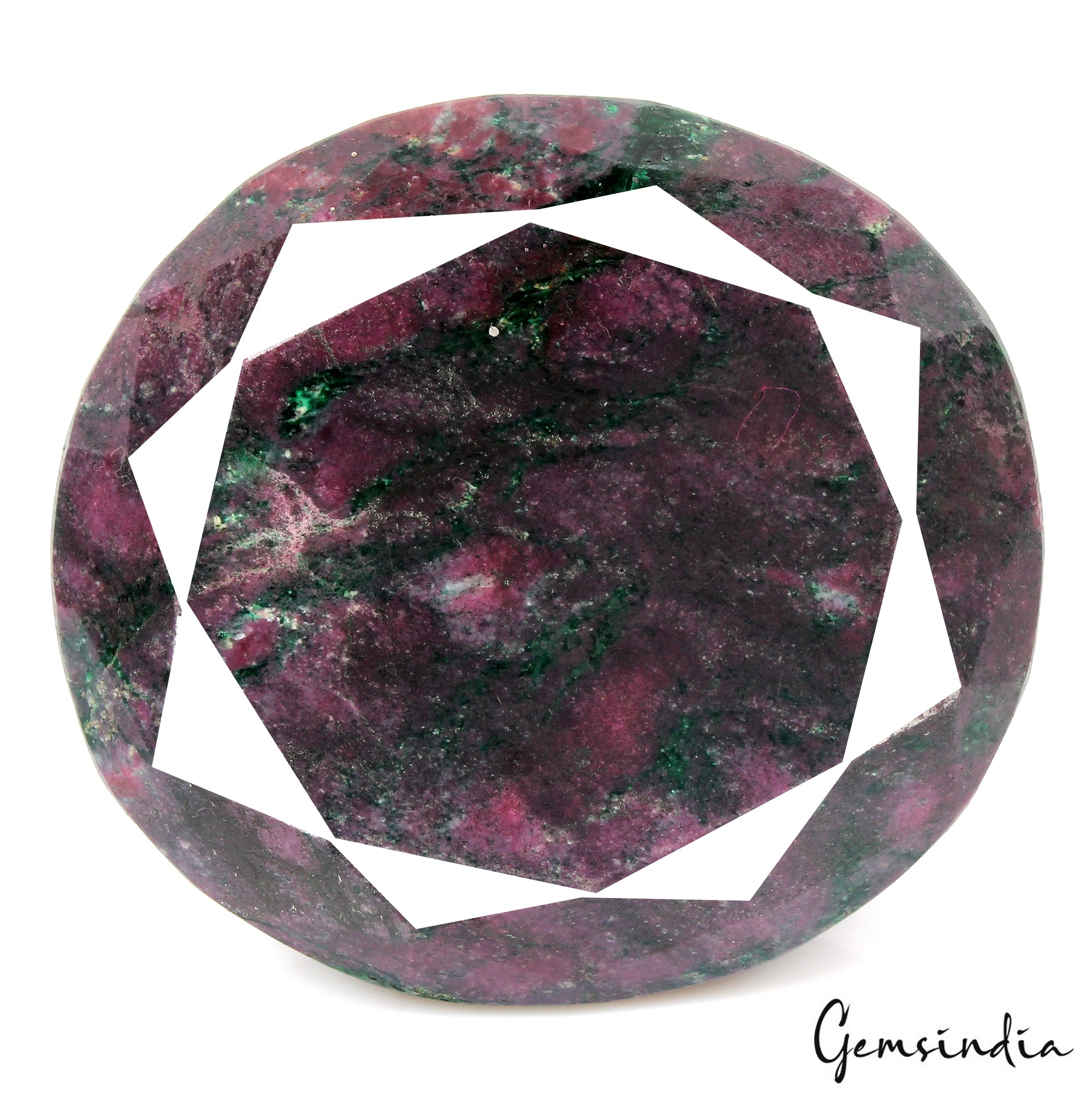 480 gram Unheated Natural Ruby Zoisite Oval Cut Loose Museum Size Gemstone