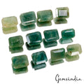 94.40 Ct Natural Green Brazilian Emerald Octagon Cut Faceted Loose Gemstone Lot