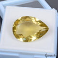 24.50 Cts Natural Untreated Brazilian Yellow Citrine Pear Cut Loose Gem For Ring