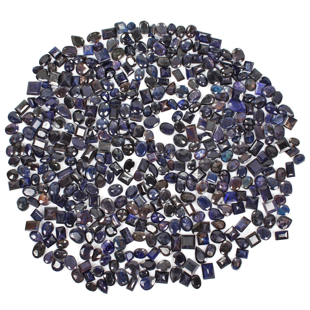 5000 Ct/436 Pcs Natural Blue Sapphire Mix Cut 10-21mm Ring Size Loose Gemstones
