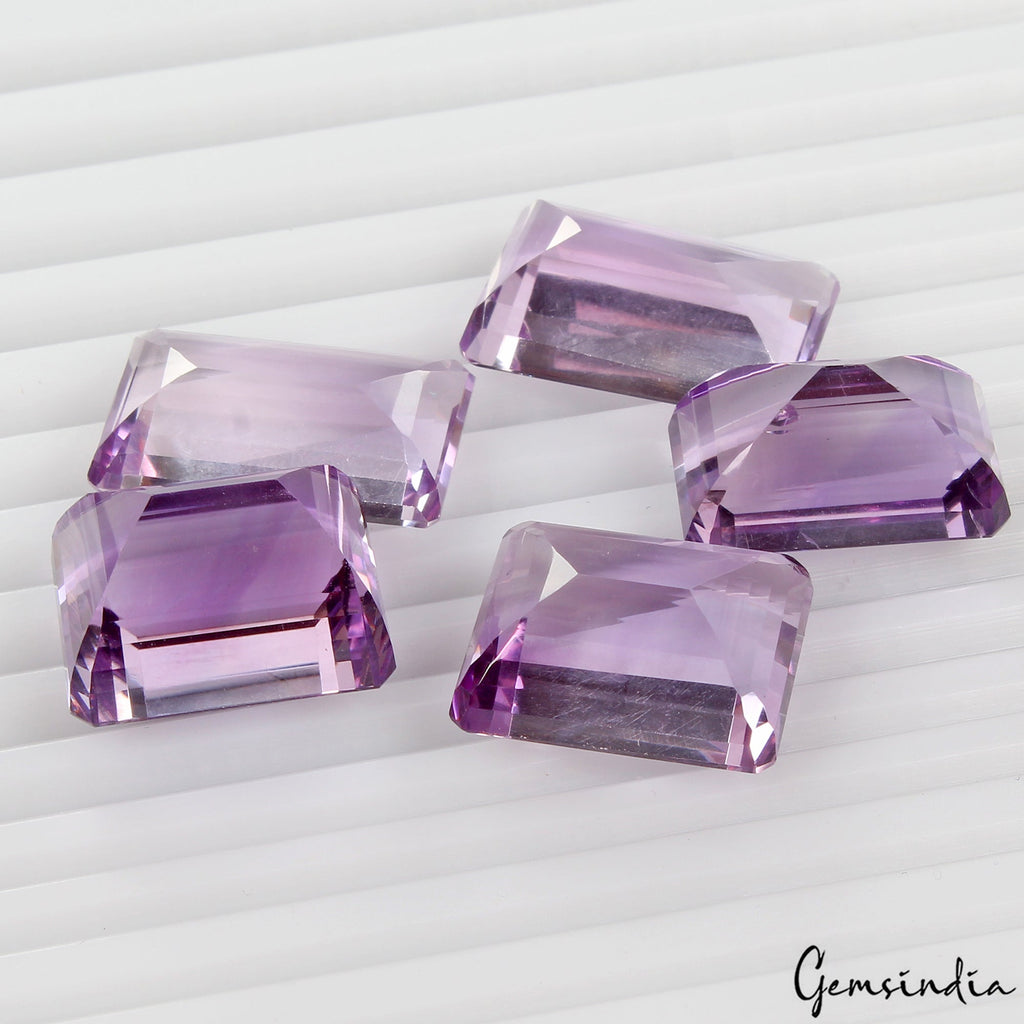 Certified 146.60 Ct Natural Rich Purple Amethyst Octagon Cut Top Grade Gemstones