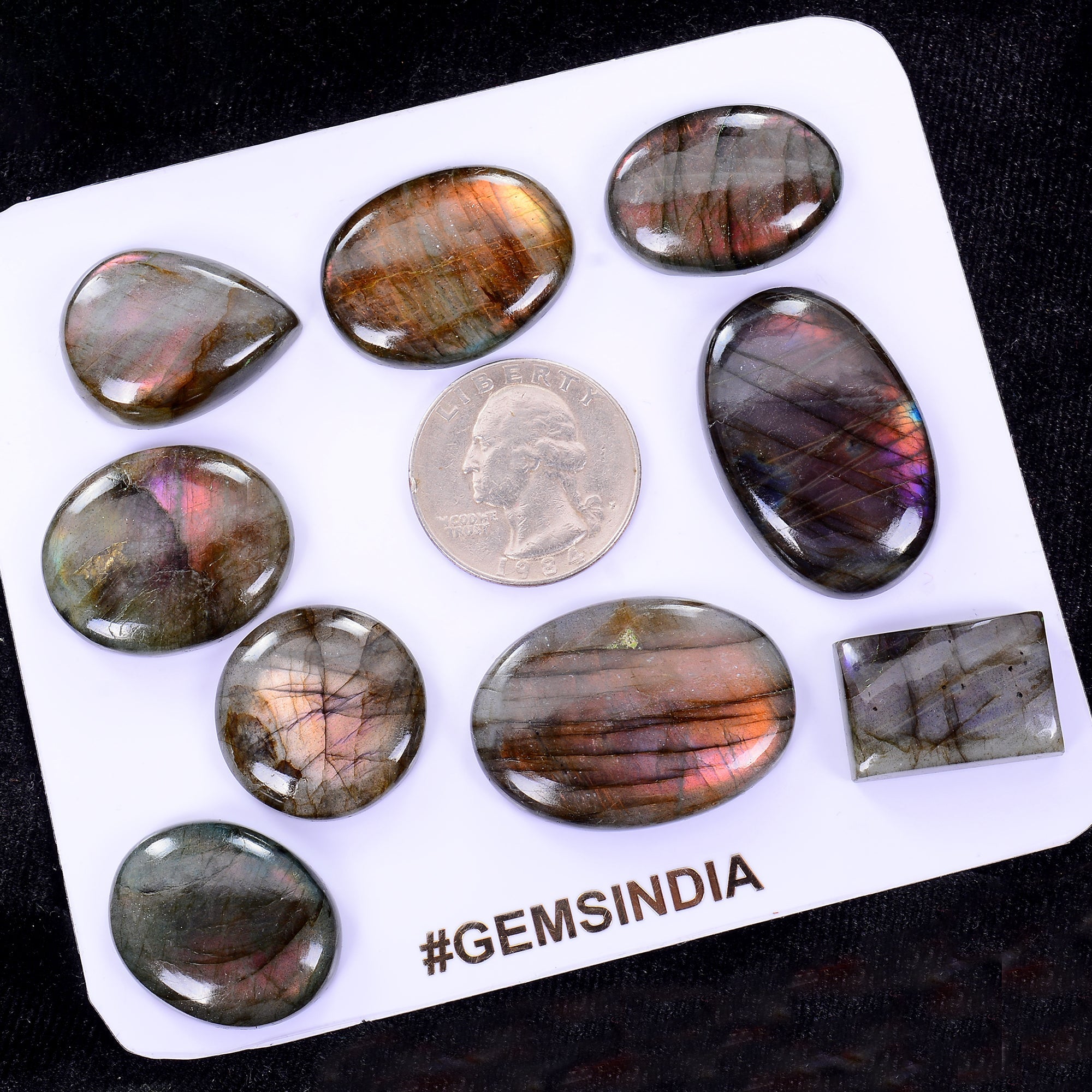 260 Ct Natural Purple Pink Shine Spectrolite Labradorite Loose Cabochon Gemstone