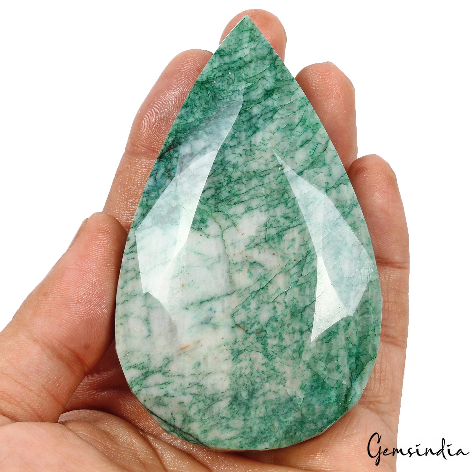 1250 Cts Natural Brazilian Green Emerald Pear Faceted Earth Mined Loose Huge Gem