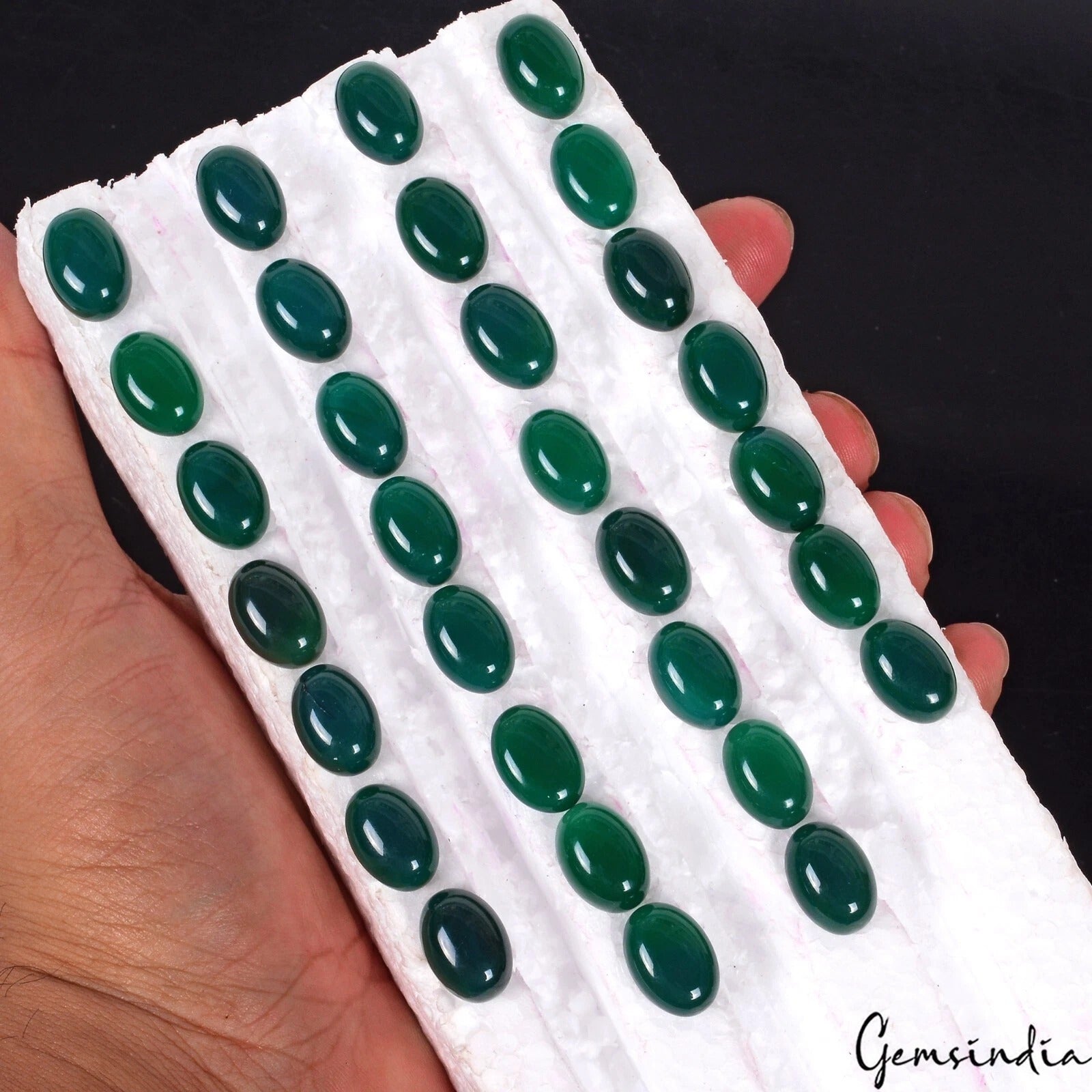 230.00 Ct Natural Untreated Onyx Oval Cab Wholesale Loose Gemstone Lot 30 Pcs