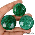 890 Ct Natural Green Brazilian Emerald Round Cut Museum Size Loose Gemstones Lot