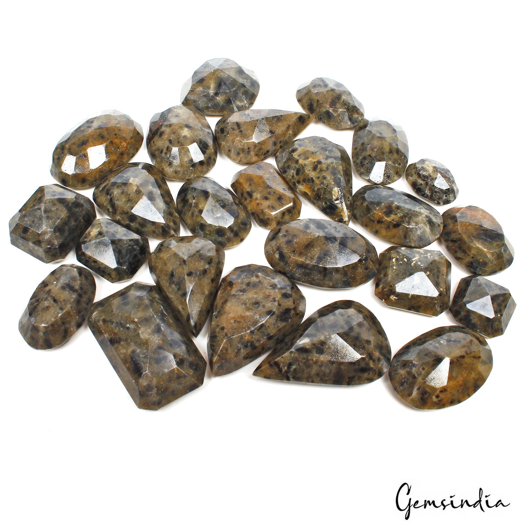 1550 Ct/24 Pcs Natural Untreated Leopard Pattern Sapphire Mix Cut Loose Gems Lot