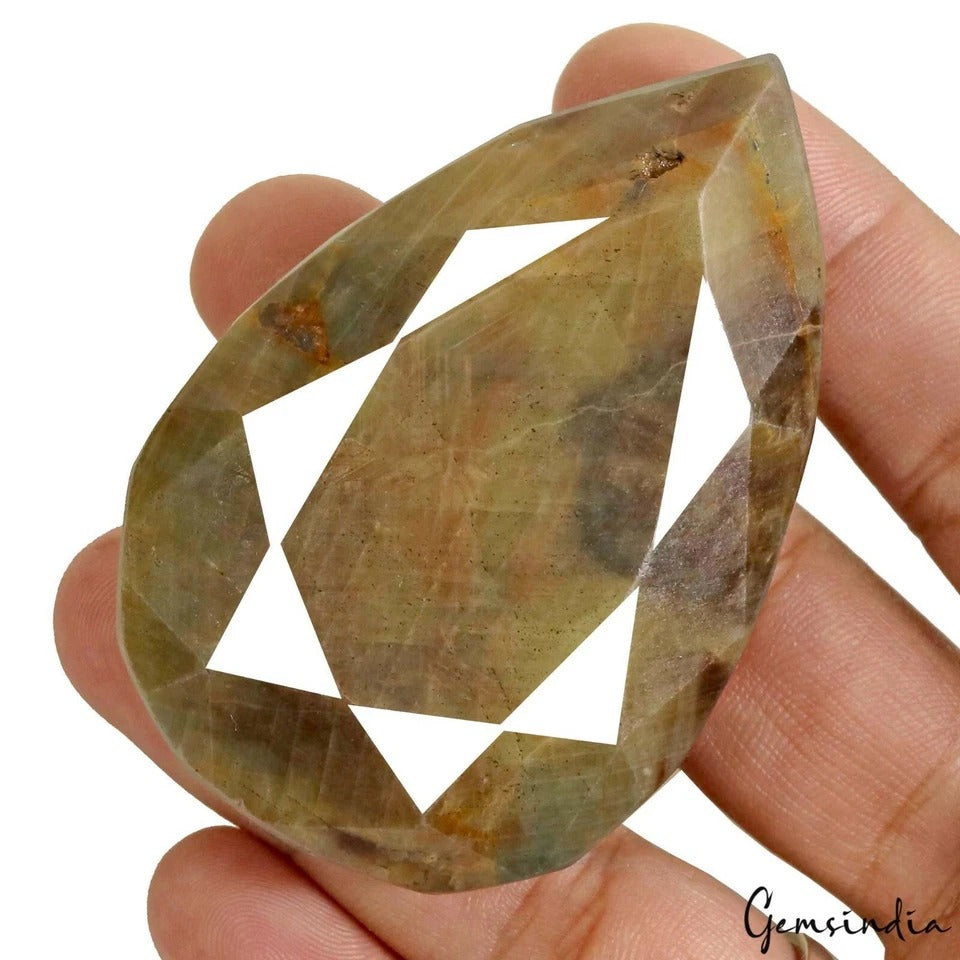 Sapphire Loose Gemstone, Untreated, Brown — 65x43x20mm, 630 Ct, Madagascar