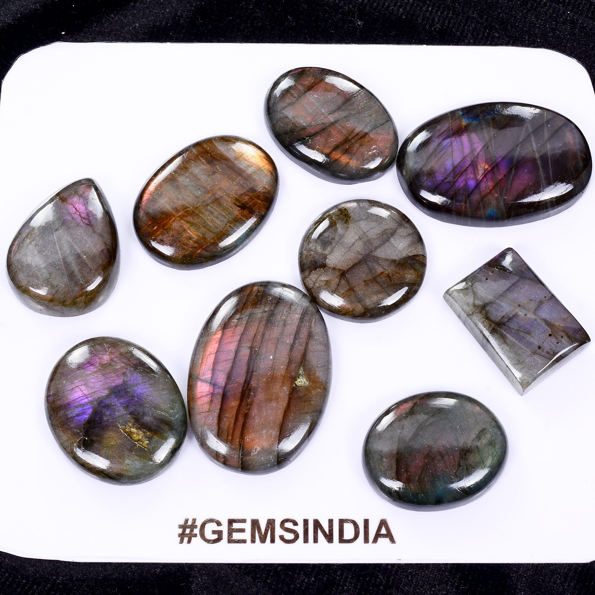 260 Ct Natural Purple Pink Shine Spectrolite Labradorite Loose Cabochon Gemstone