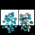 441.80 Cts/53 Pcs Natural Blue Turquoise(Firoza) Oval Cab Loose Gems For Jewelry