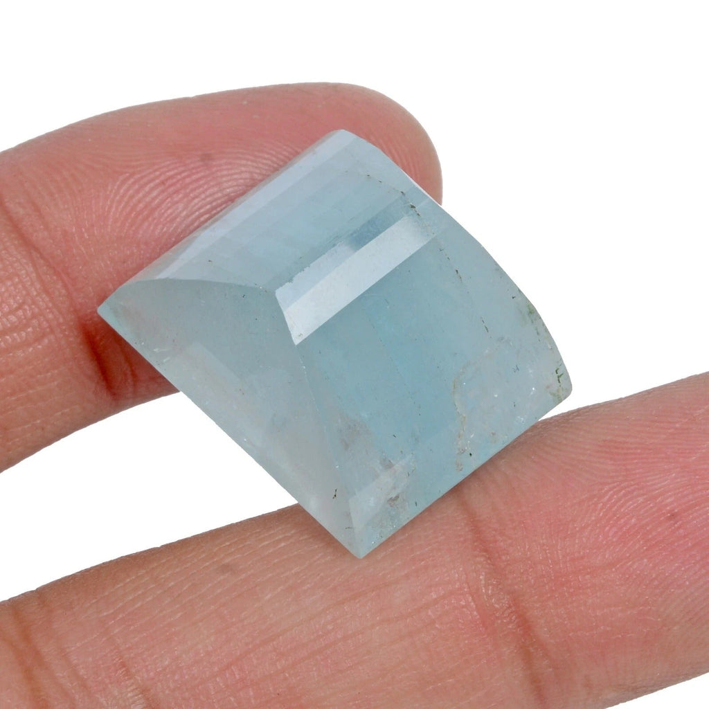 49.90CtNatural Santa Maria Blue Aquamarine Baguette Cut Loose Gemstone Certified