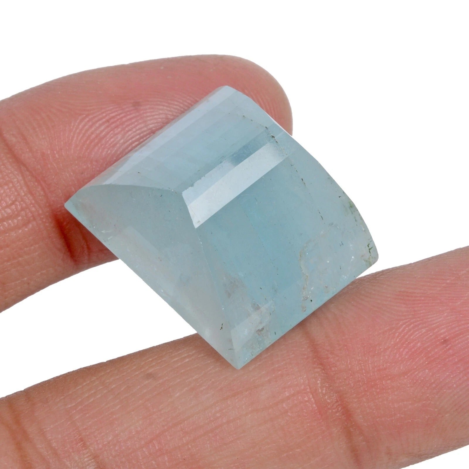 49.90CtNatural Santa Maria Blue Aquamarine Baguette Cut Loose Gemstone Certified