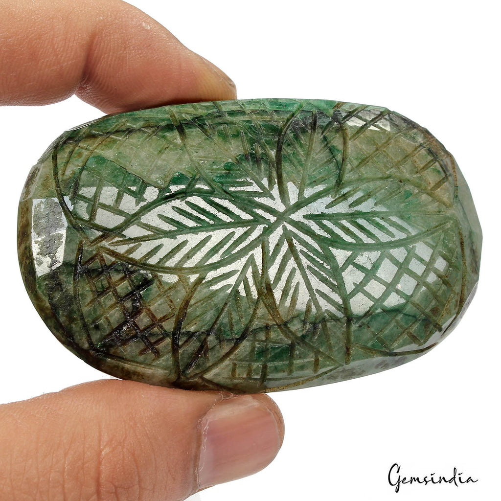 420 Ct Natural Green Emerald Earth Mined Carving Museum Huge Size Loose Gemstone