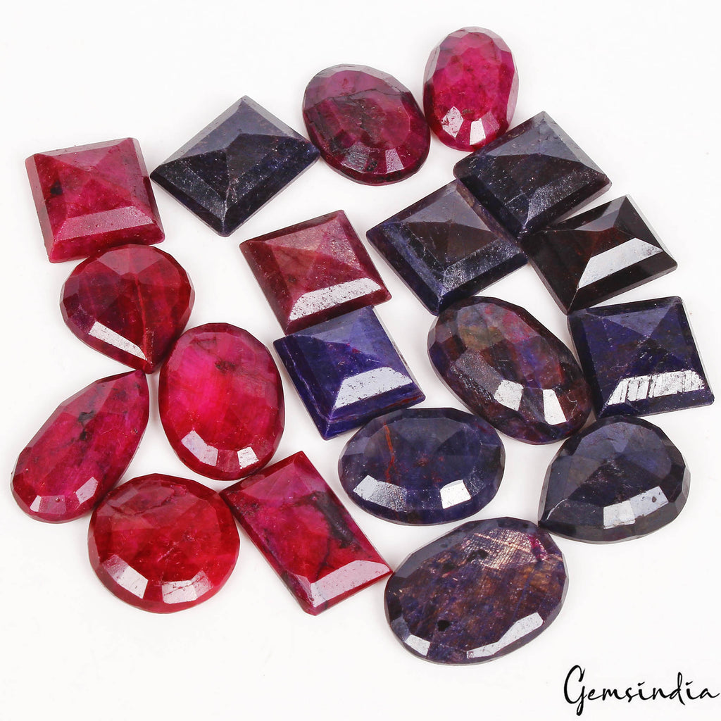 Ruby Lot, Loose Gemstone — 19 Pieces, 15mm to 24mm, 400 Ct