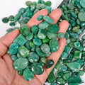 2100 Ct/220 Pcs Natural Brazilian Green Emerald Mix Cut Loose Gems Wholesale Lot