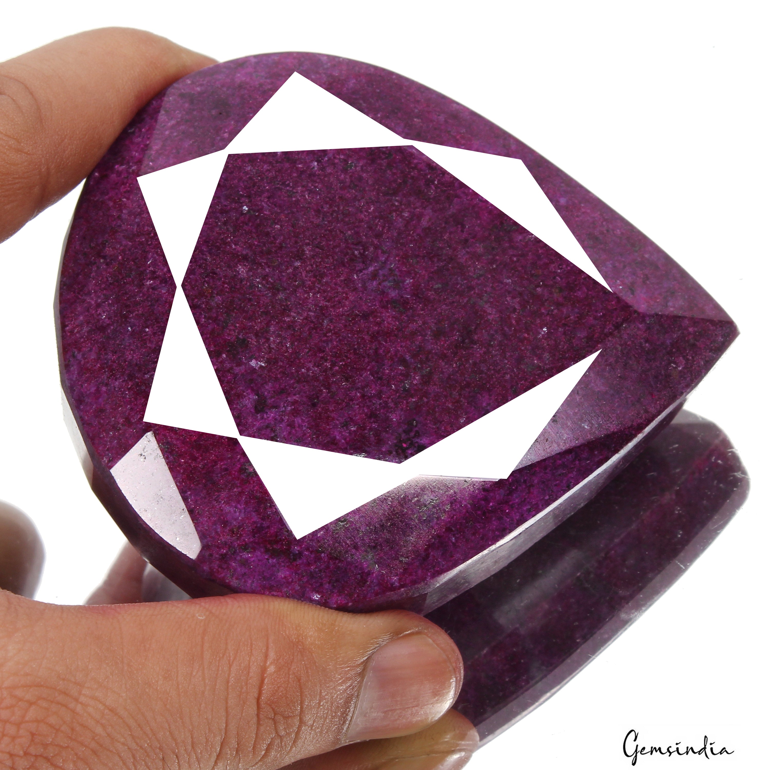 2070 Cts Natural Purple Hue Ruby Pear Cut Huge Size Loose Museum Size Gemstone