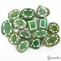 1600 Cts/14 Pcs Natural Green Emerald Mix Cut Loose Wholesale 28mm-46mm Gems Lot
