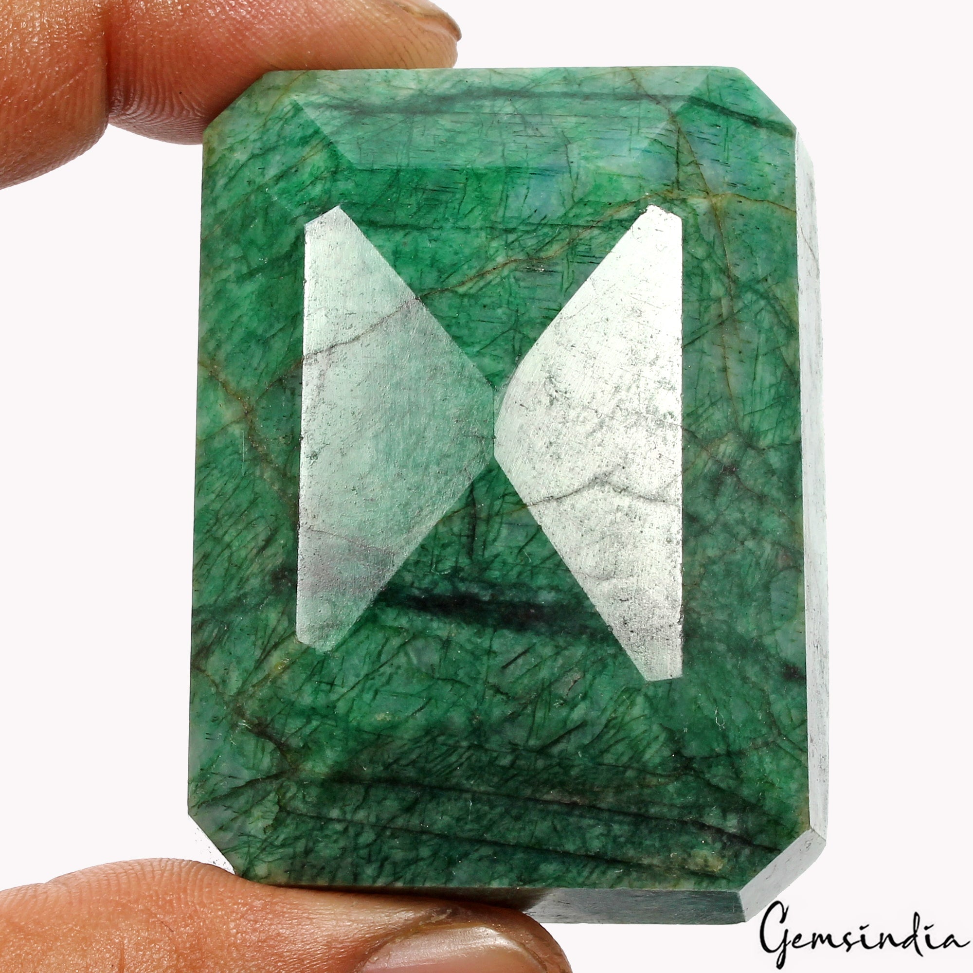 Certified 680 Cts Natural Finest Green Emerald Octagon Cut Loose Brazil Gemstone
