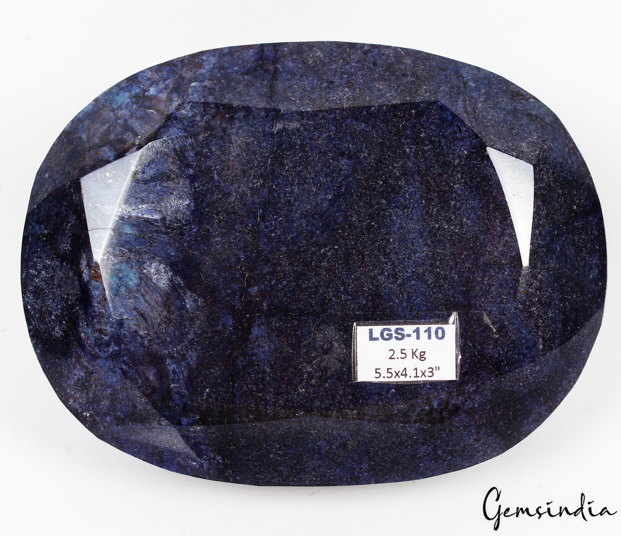 2.5 Kg Natural Blue Sapphire Oval Cut Loose Earth mined Huge Madagascar Gemstone