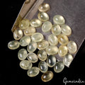 30 Pcs Natural Untreated Green Prehnite Oval Cabochon 7mm-8mm Loose Jewelry Gems