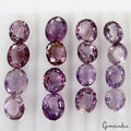 Oval Cut Natural Purple Amethyst Uruguay 128.90 Ct 11-14mm 16 Pcs Lot Gemstones