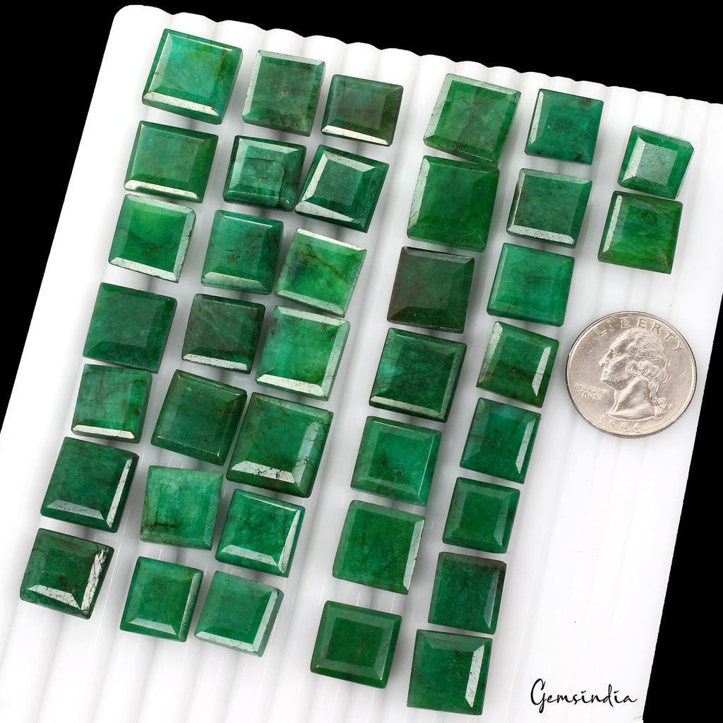 Natural 500 Ct Fine Cut Zambian Green Emerald Best Loose Gemstone Lot for Ring