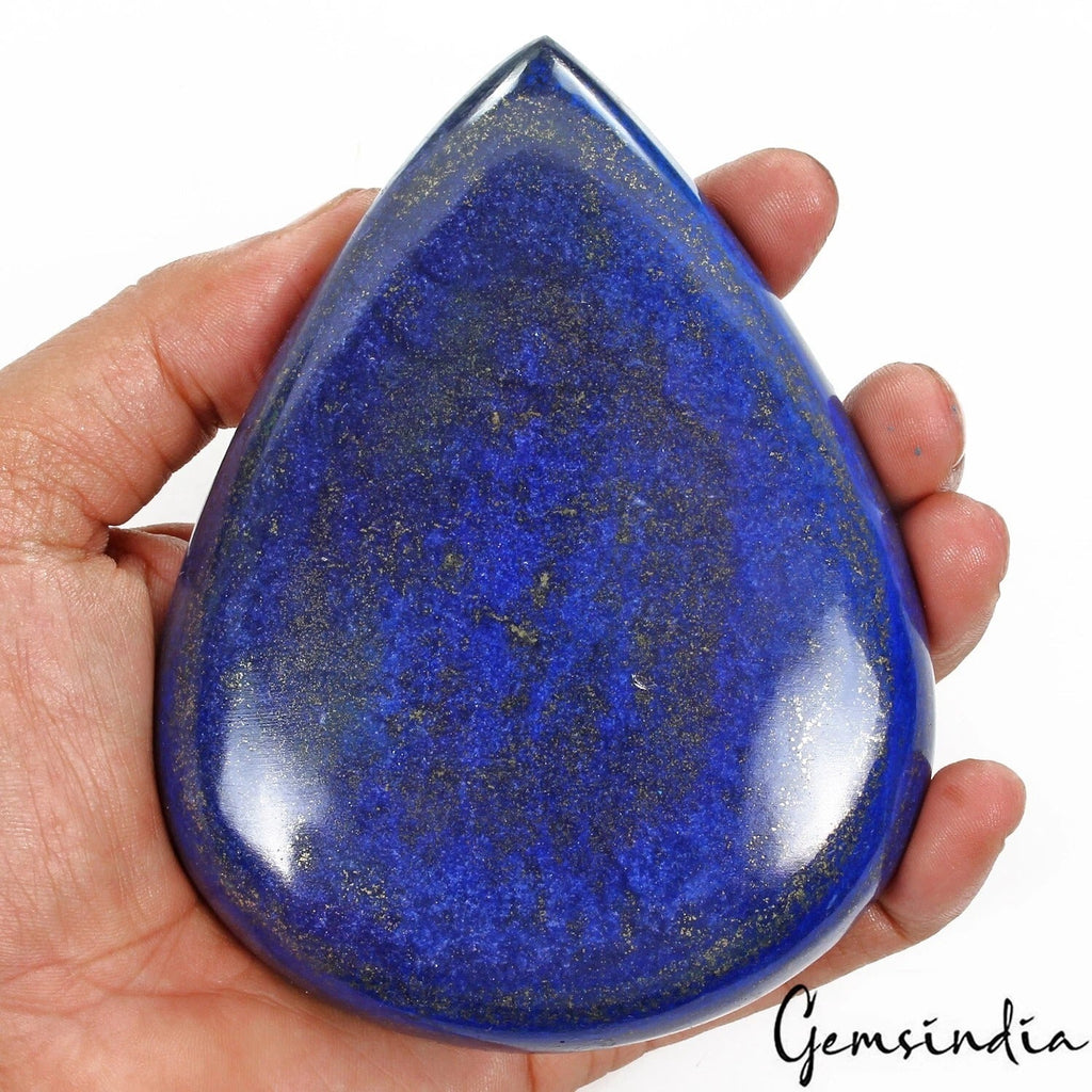 2050 Ct Natural Blue Lapis Lazuli Pear Cab Loose Gemstone Earth Mined Gemstone