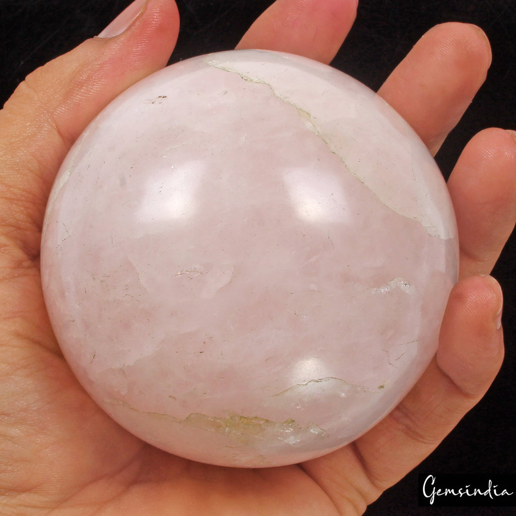 3920Ct Natural Pink Rose Quartz Polished Healing Crystal Mineral Gem Sphere/Ball