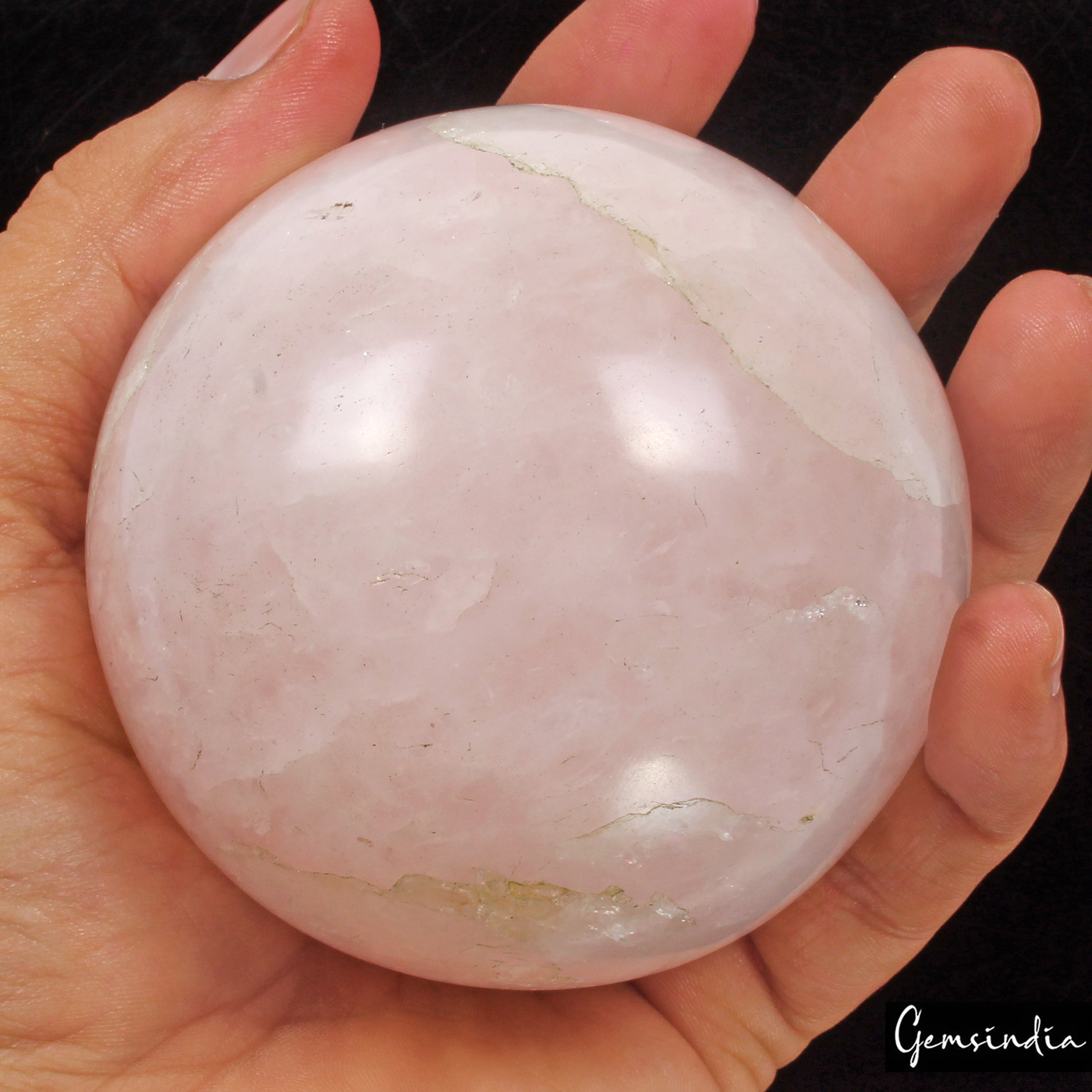 3920Ct Natural Pink Rose Quartz Polished Healing Crystal Mineral Gem Sphere/Ball