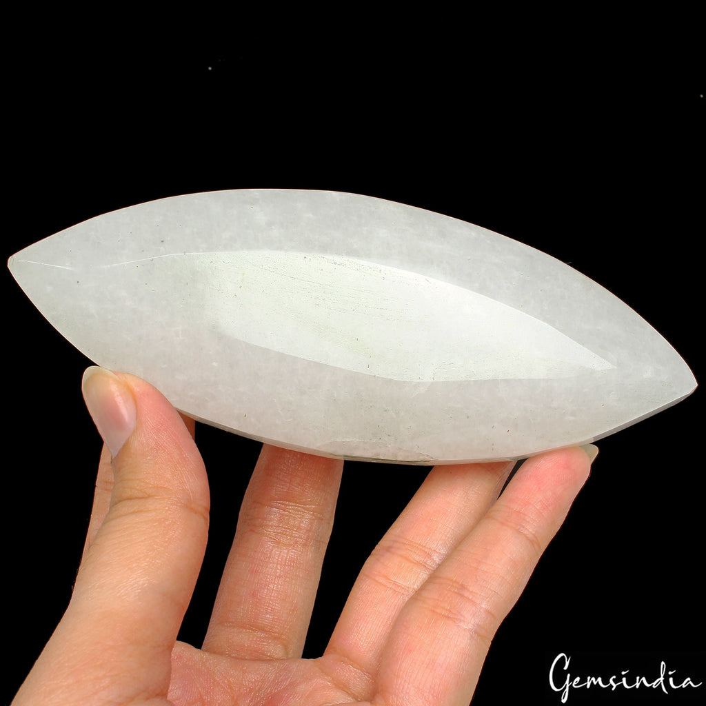 1170 Ct. Natural Untreated White Quartz Marquise Cut Huge Size Earth mined Gems
