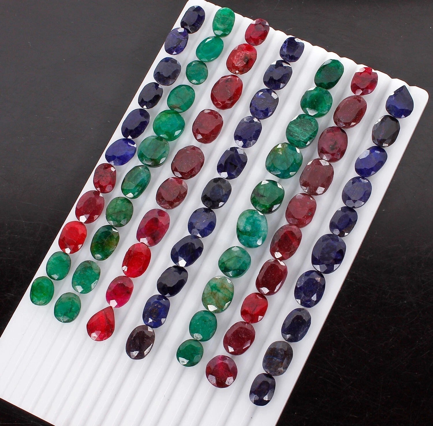 73 Pcs Natural Ruby Emerald Sapphire Mix Cut Loose Certified Gemstones~ 920 Ct