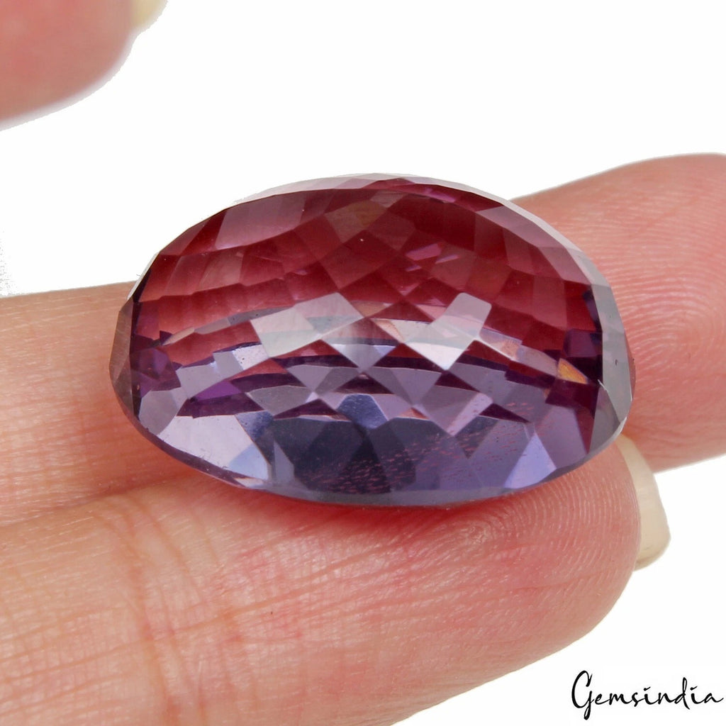 Amethyst Loose Gemstone, Untreated, Purple — 21x16x11mm, 27.90 Ct, Brazil