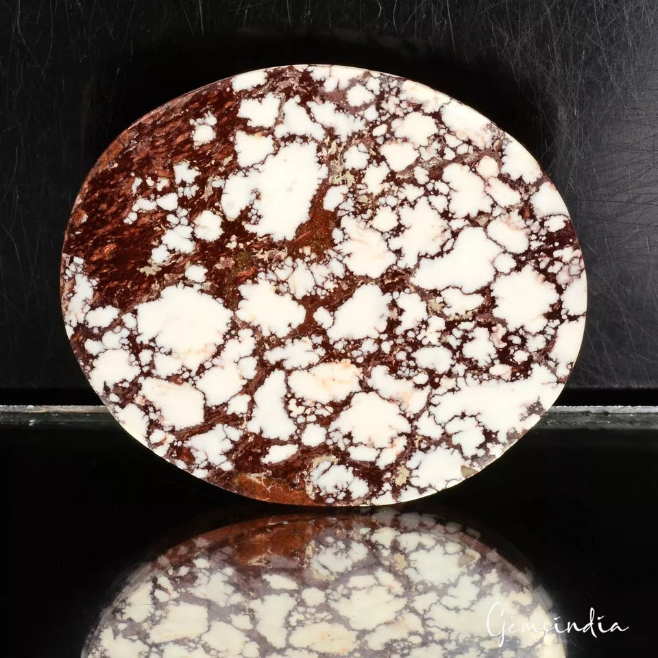 159.80 Ct Natural Untreated White Buffalo Turquoise Oval Cab Huge Loose Gemstone