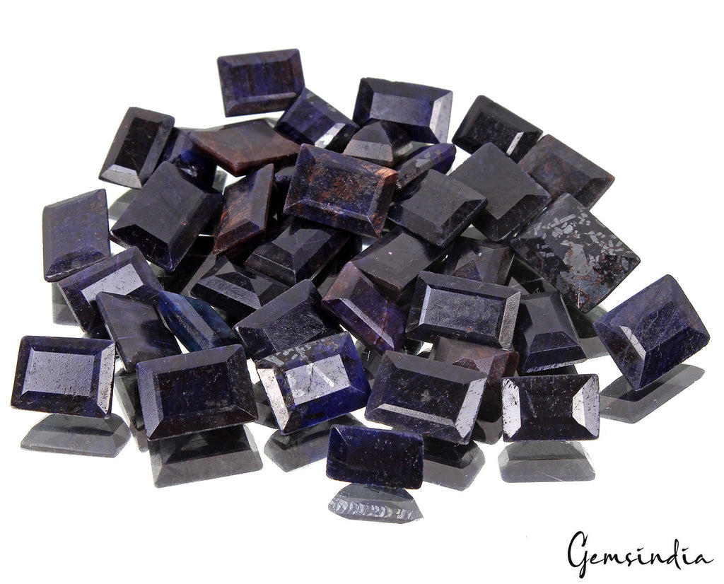 Natural Blue Sapphire Baguette Cut Loose Jewelry Gemstones 37 Pcs 13-19MM 500 Ct