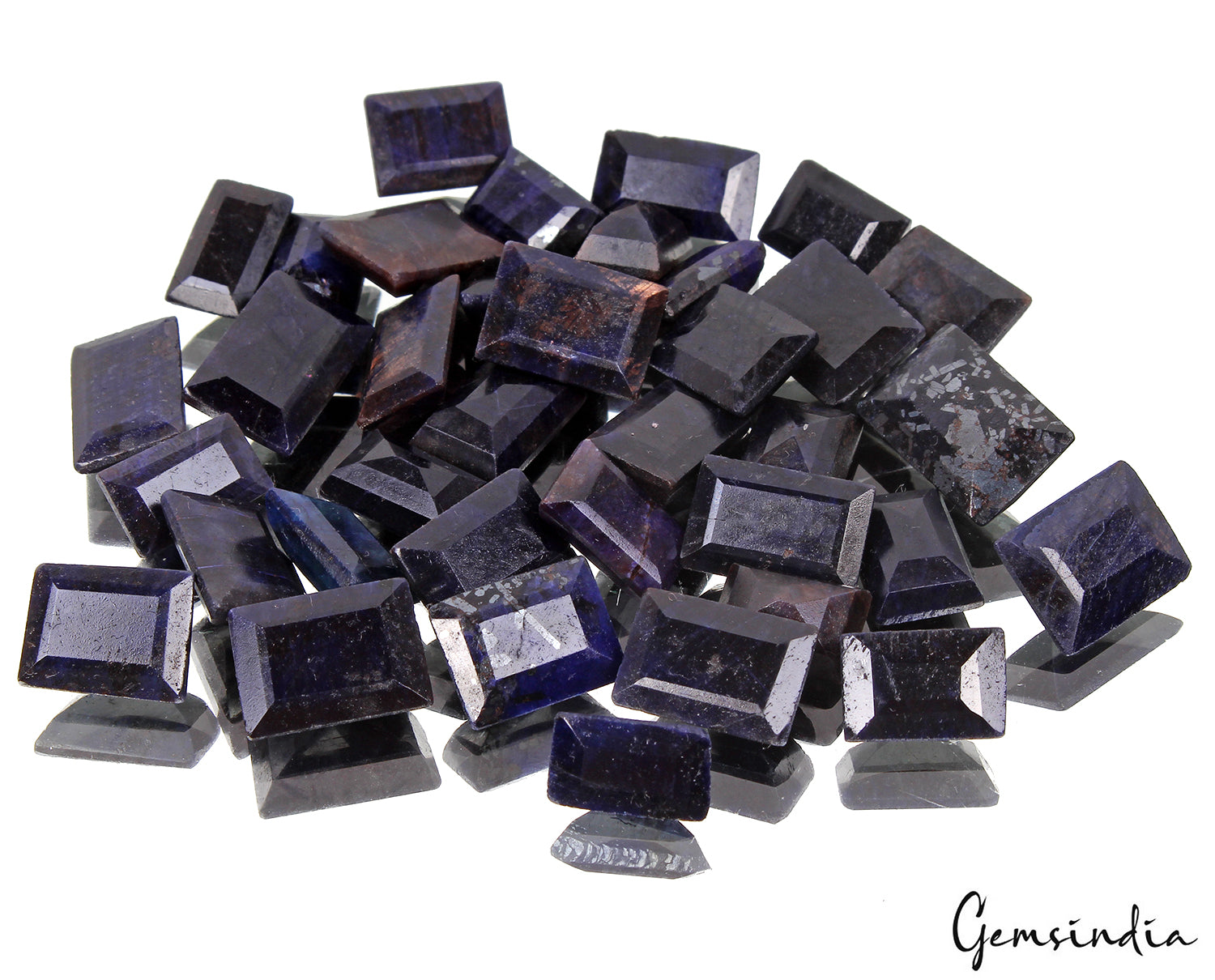 Natural Blue Sapphire Baguette Cut Loose Jewelry Gemstones 37 Pcs 13-19MM 500 Ct