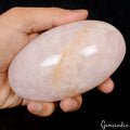 Large 4.5 in Natural Rose Quartz Stone Healing Metaphysical Meditation Lingam