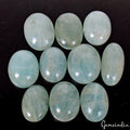 300 Cts/10 Pcs Natural Untreated Blue Beryl Aquamarine Oval Cab Gems For Jewelry