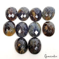 Certified 104.80 Cts/10 Pcs Natural Bi Color Sapphire Oval Calibrated Gems Lot