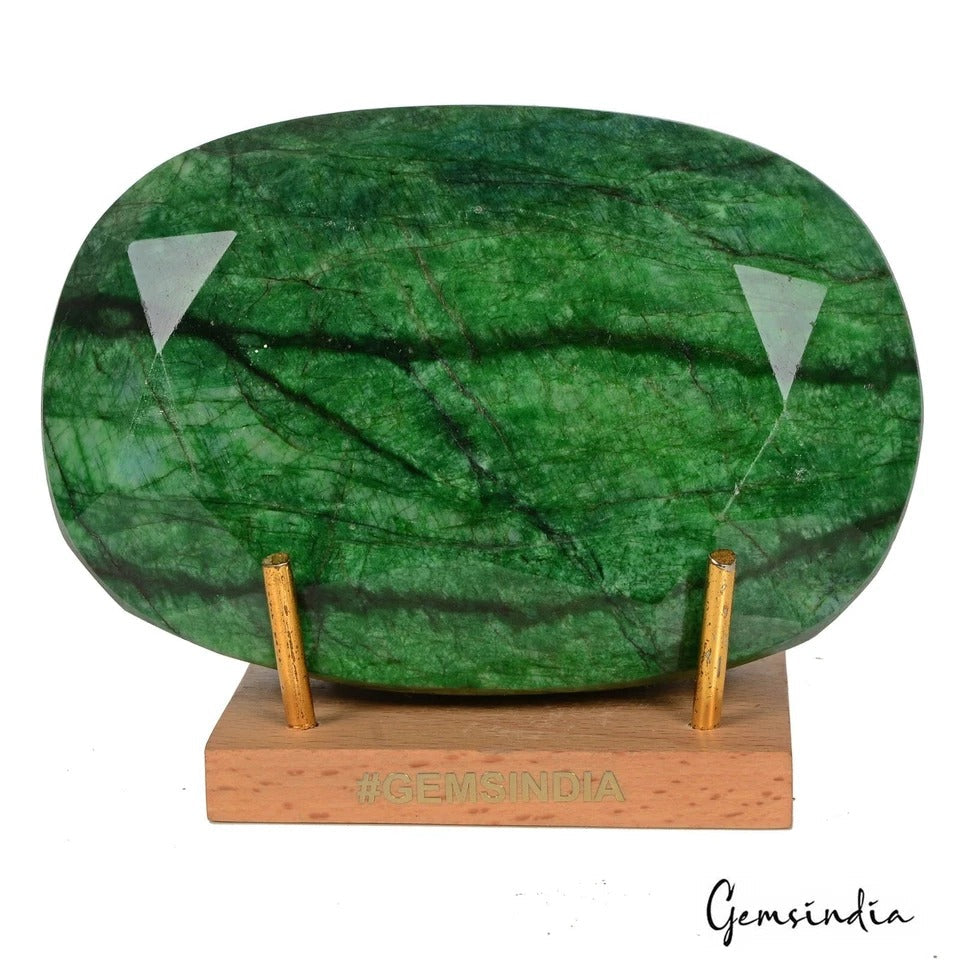 Fabulous Big Green Emerald Earth mined 4370 Ct Natural Huge Loose Brazilian Gem