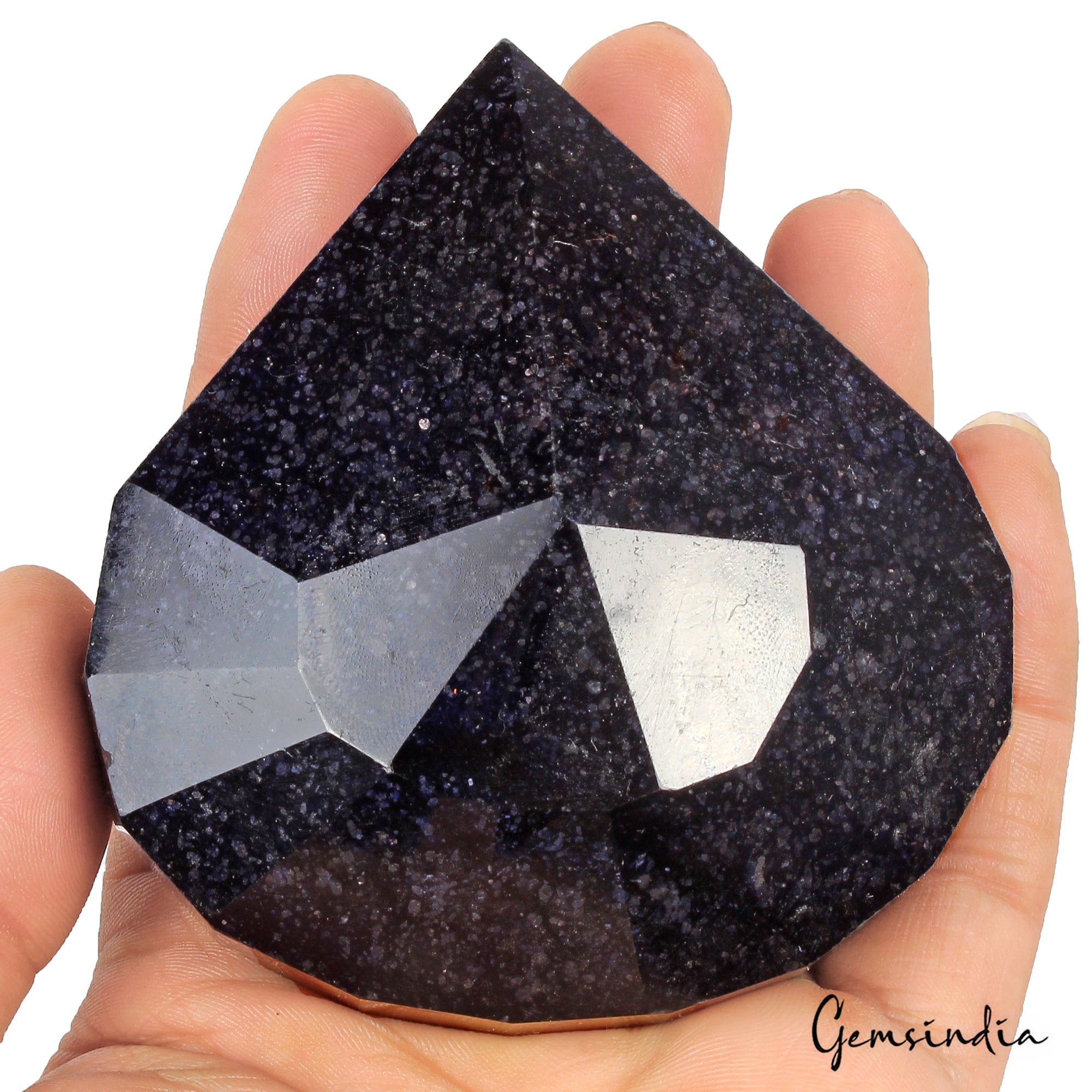 Blue Sapphire Loose Gemstone, Oval Cut, Color Enhanced — 86 x 80 x 38 mm, 2060 Ct, Madagascar
