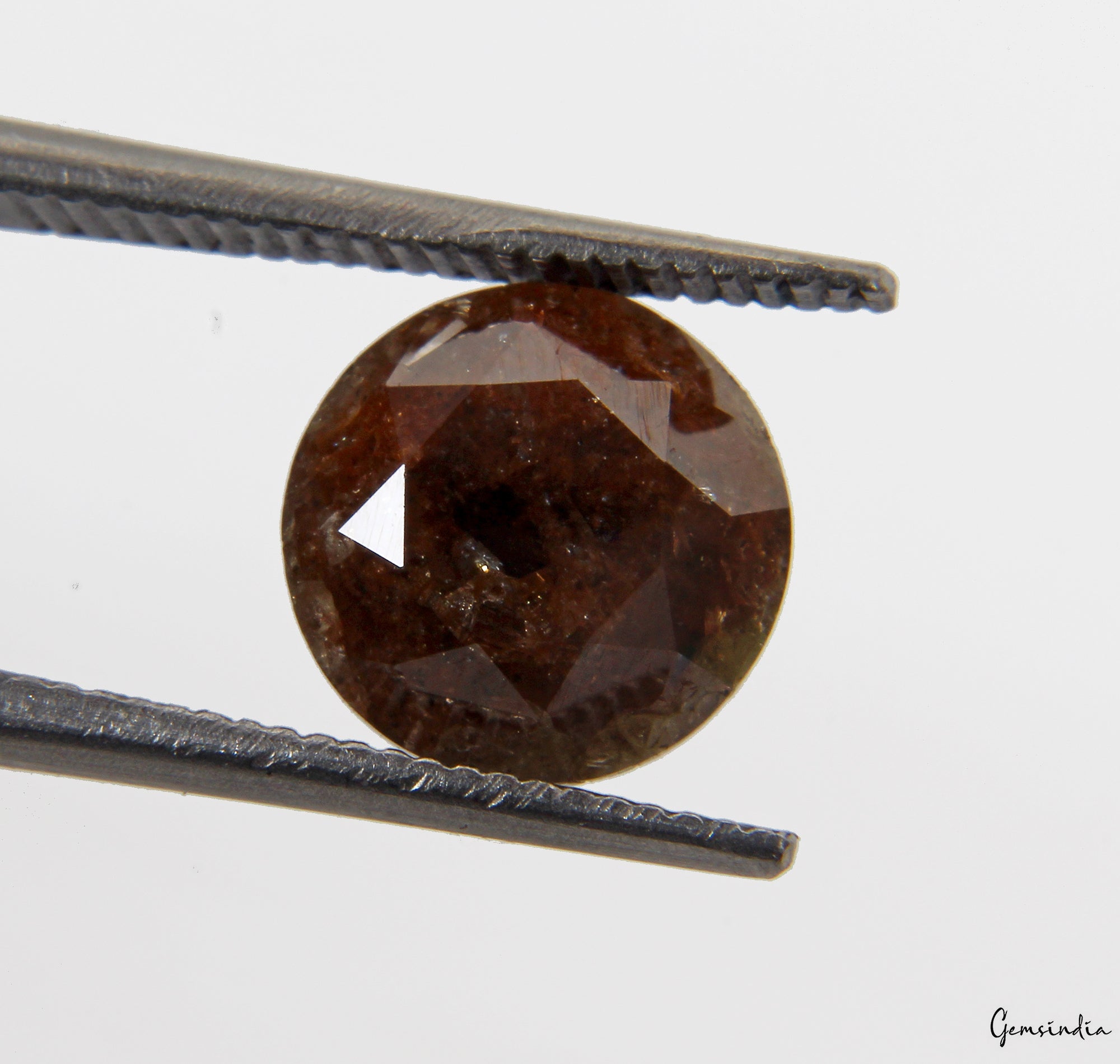 2.52 Ct Natural Salt and Pepper Brown Diamond – Rare Round Shape Loose Diamond