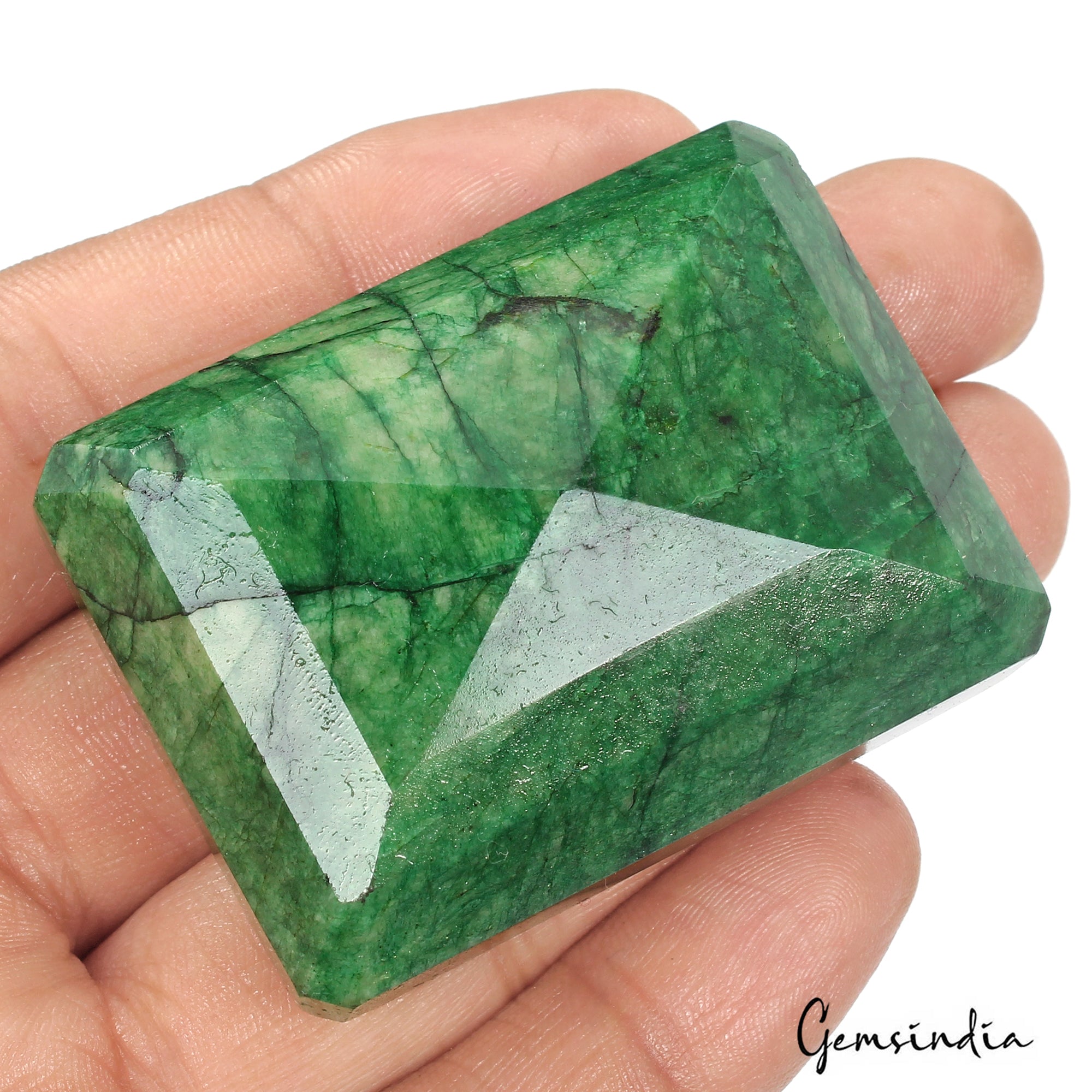 420 Ct Natural Brazilian Emerald Octagon Faceted Earth Mined Huge Size Gemstone