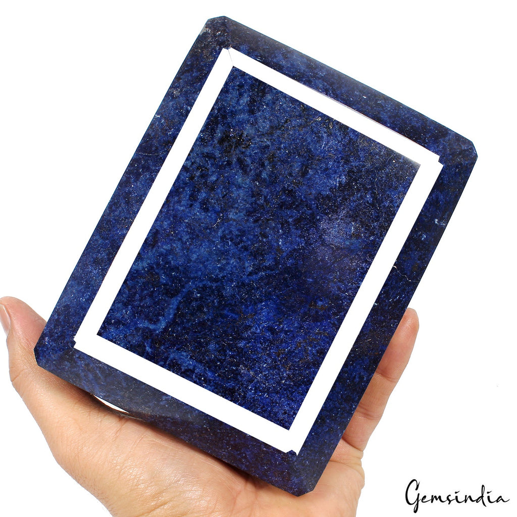 3.2 Kilo Natural Blue Sapphire Octagon Cut Large Madagascar Earth mined Gemstone