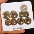 Certified 219.50 Ct/8 Pcs Natural Brown Sapphire Rose Checker Cut Gems ~4 Pairs
