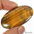 86.50 Cts Natural Untreated Brown Tiger Eye Oval Cabochon Loose Gem For Pendant