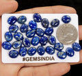 30 Pcs Natural Lapis Lazuli 11x9mm Calibrated Loose Oval Cabochon Gemstones Lot