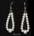 57.30Ct Natural Freshwater Pearl Beaded Dangler Beautiful Earring For Girl 2.75"