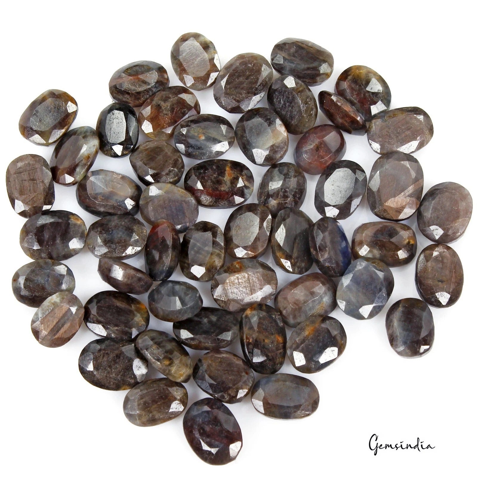 Sapphire Lot, Loose Gemstone, Untreated, Brown — 51 Pieces, 11mm to 15mm, 400 Ct